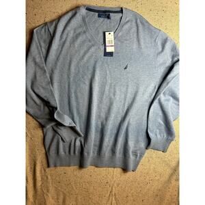 Nautica Navtech V-Neck Men's Sweater Blue XXL NWT